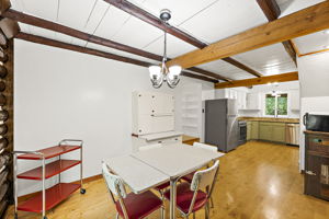 Spacious kitchen and eat in area.