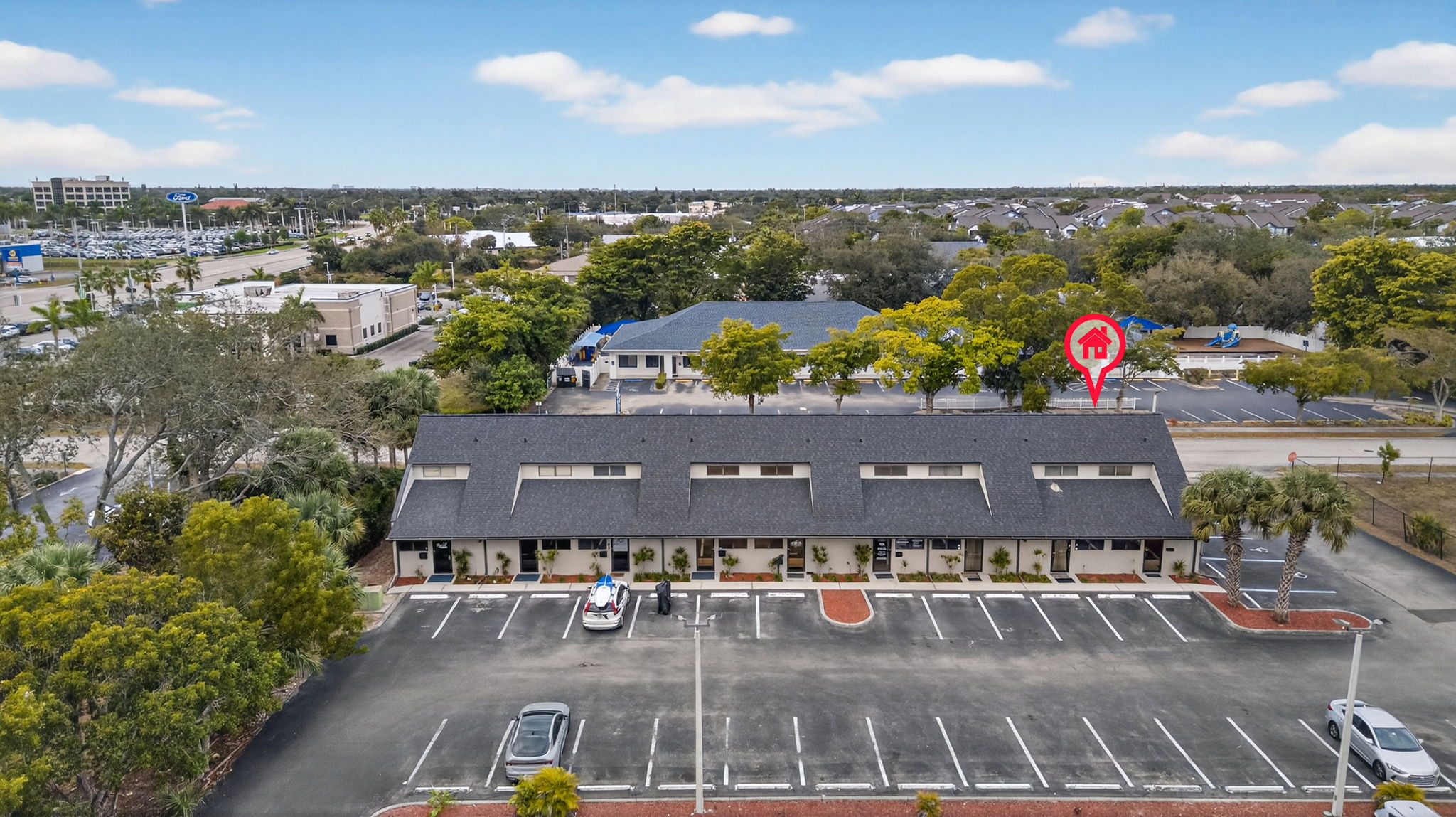 Aerial Front Exterior 1