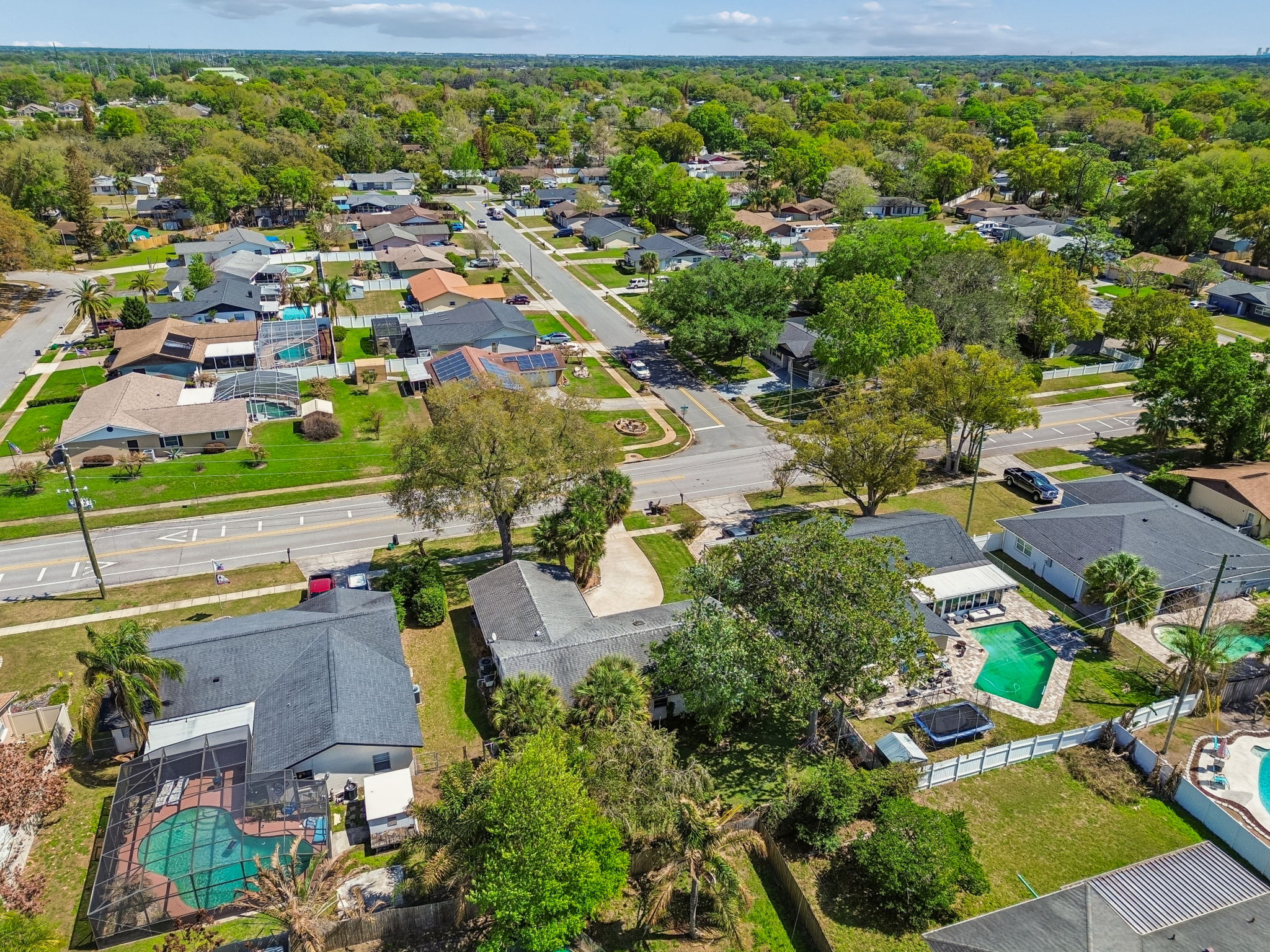 Rear Aerial Lot View