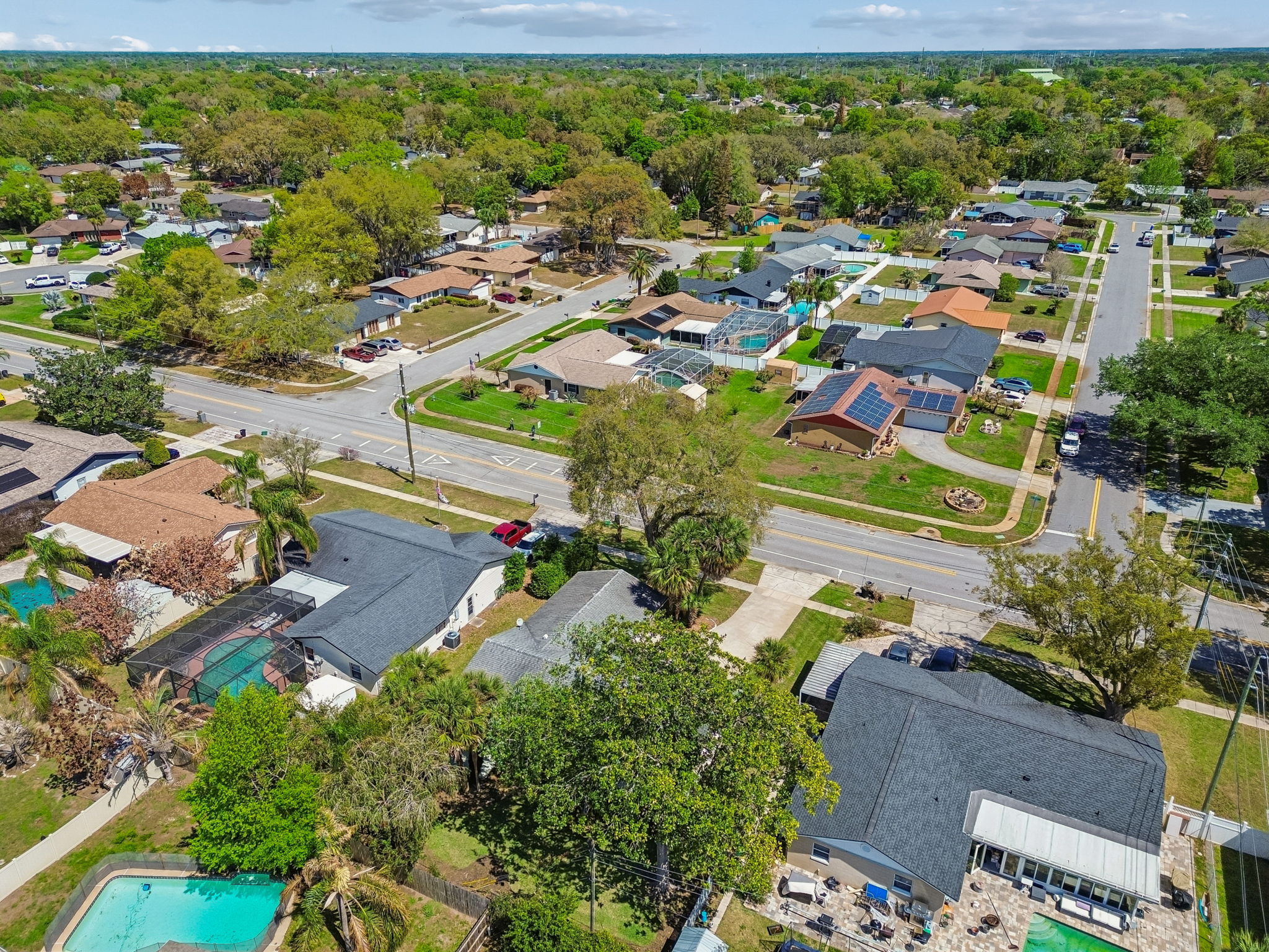 Rear Aerial Lot View