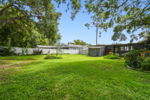 Enormous backyard with plenty of room for in-ground pool
