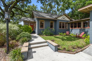 Picturesque walkway to the front door