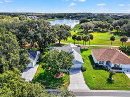Aerial Front Elevation with Golf and Water Views!