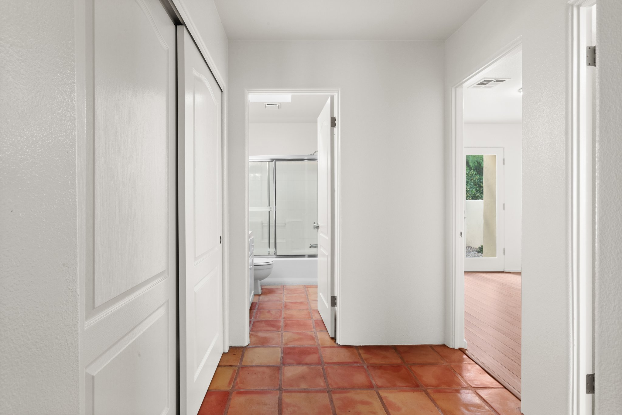 Hallway with Laundry Closet