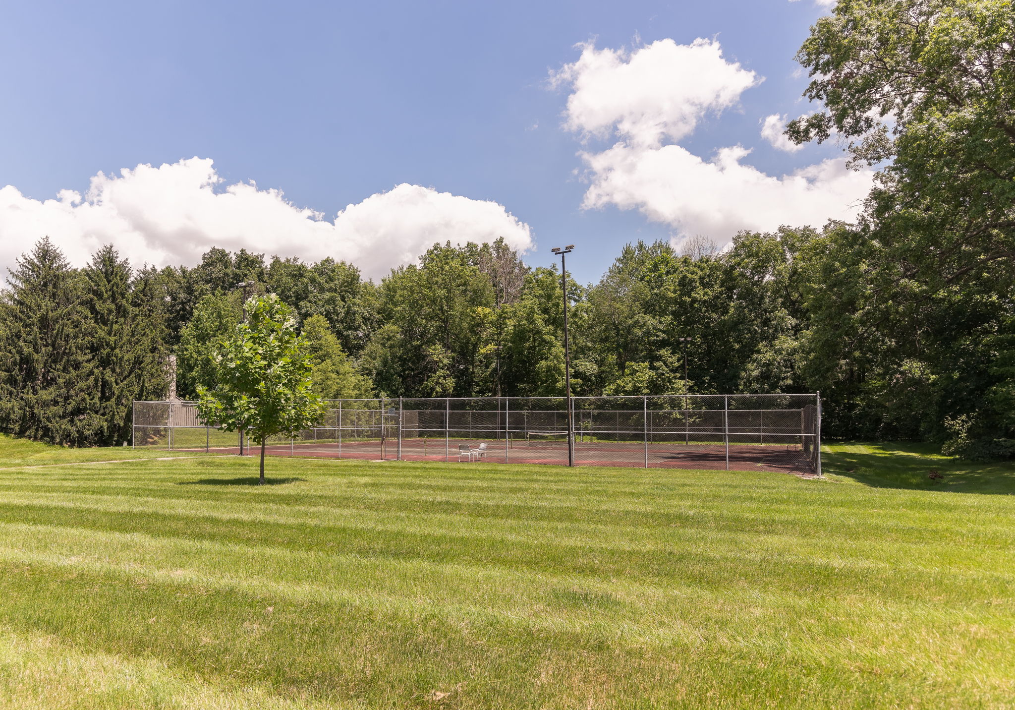 Community tennis courts