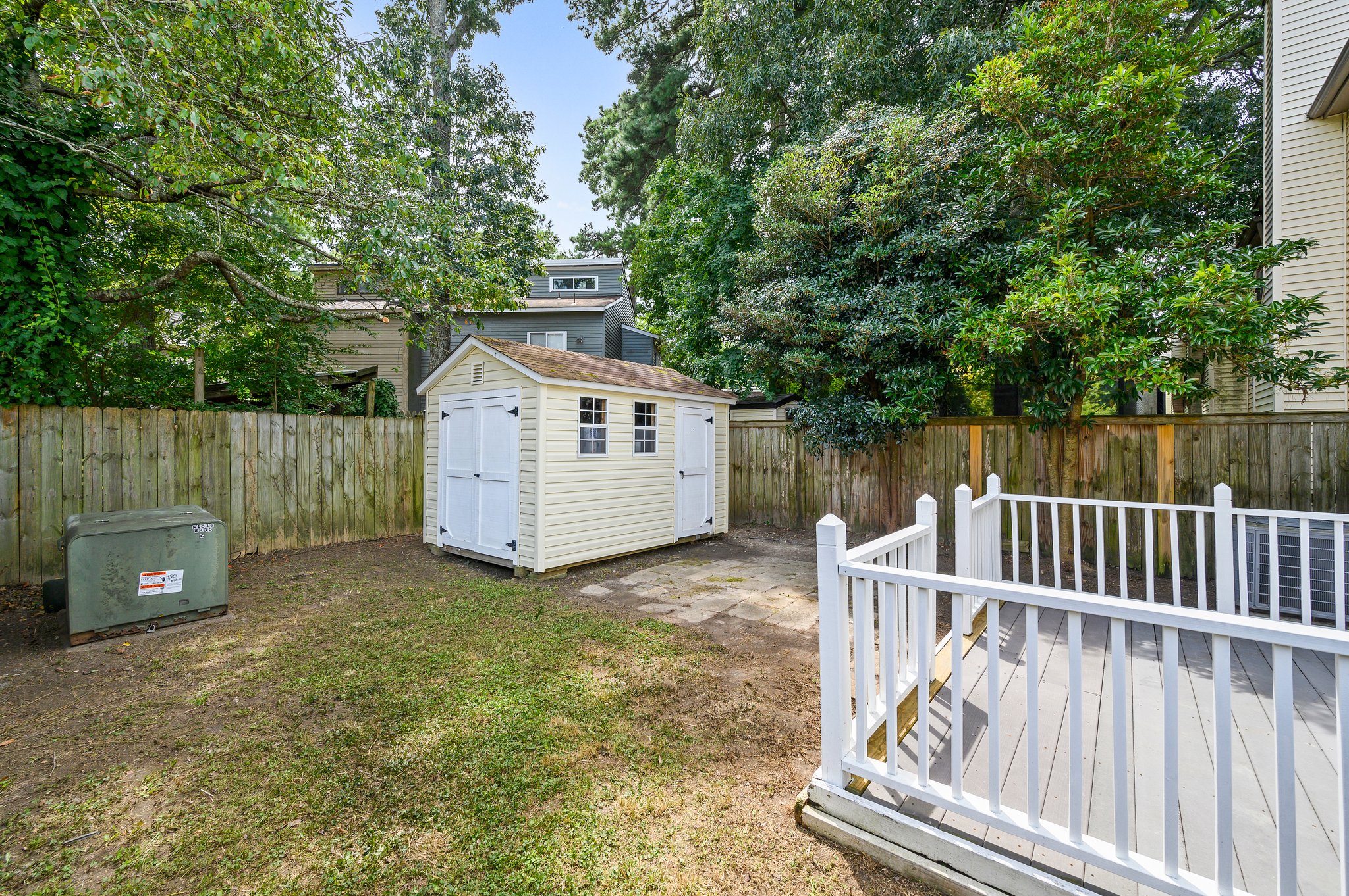 Backyard w/Deck + Shed