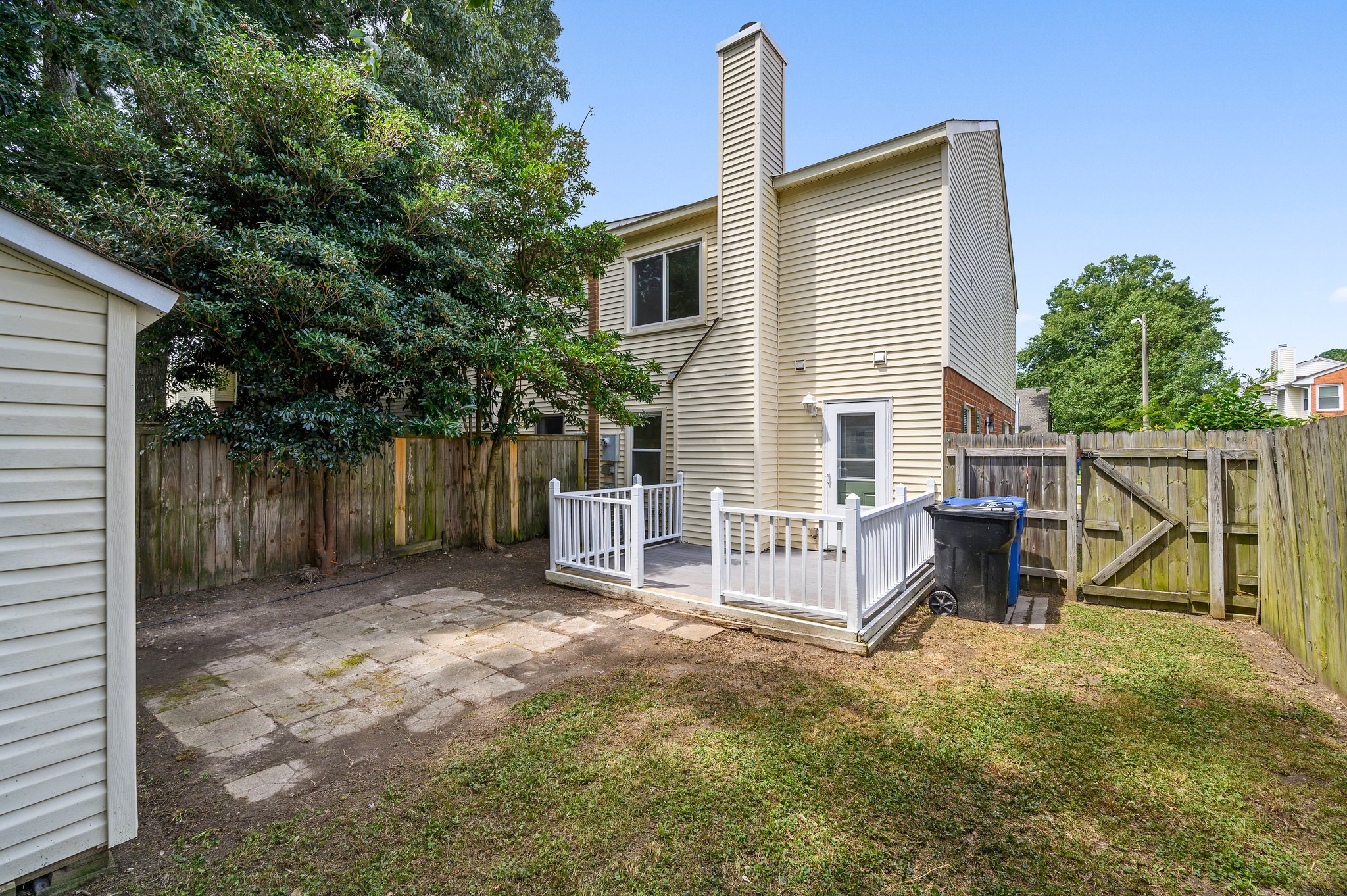 Backyard w/Deck + Shed