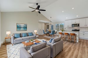 Living Room virtually staged