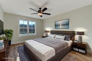 Primary Bedroom virtually staged