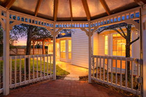 View from the backyard gazebo