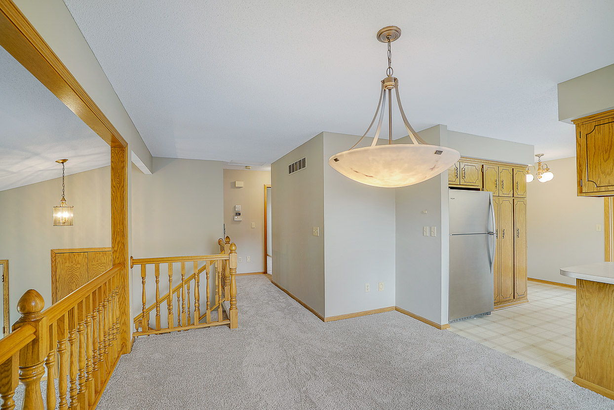 Easy access to the Stairs and Hallway to the Bedrooms and Bathroom.