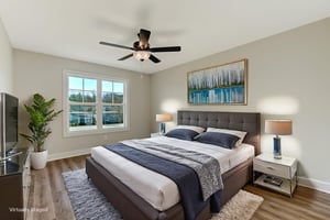 Primary Bedroom virtually staged