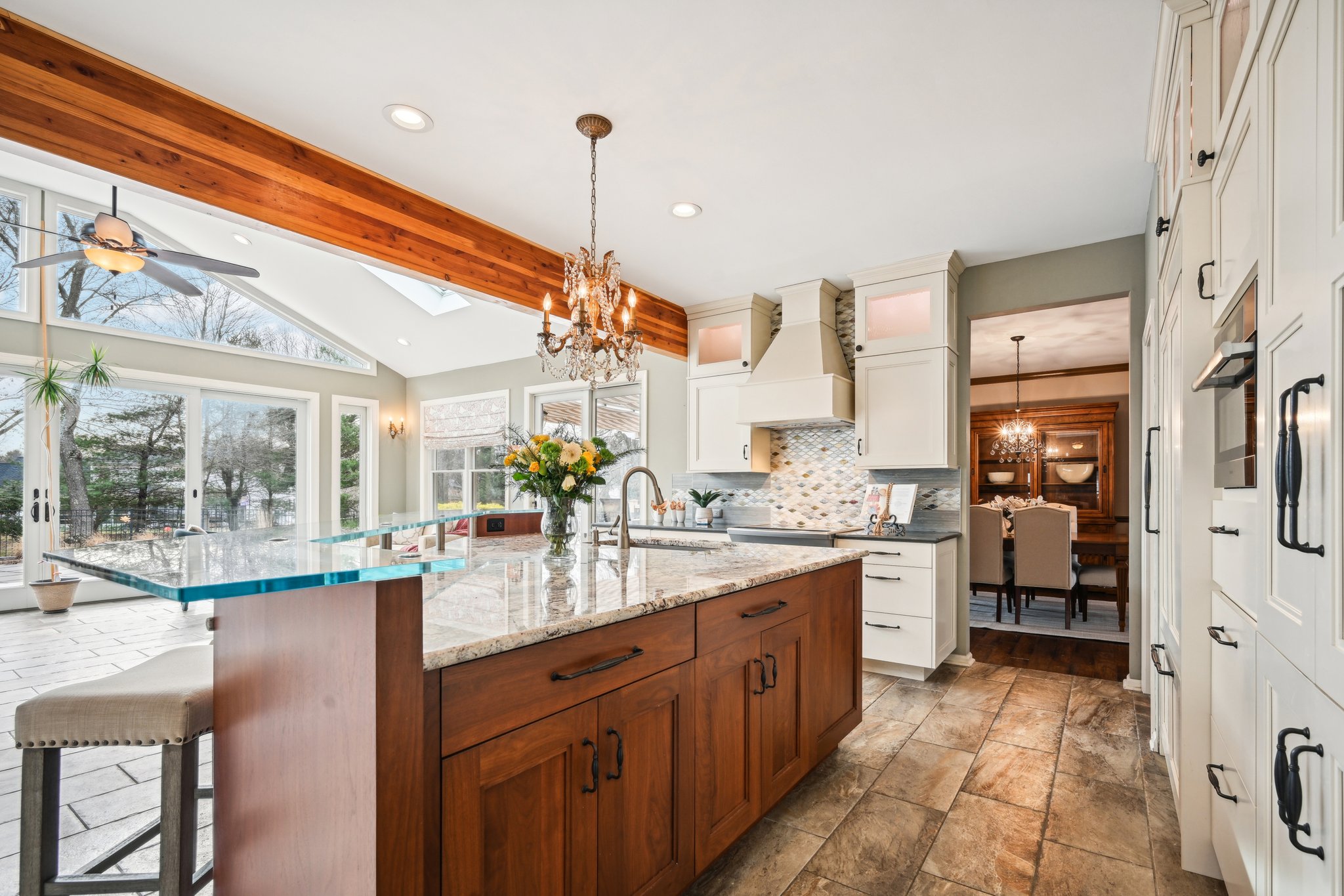 kitchen opens to Dining Room