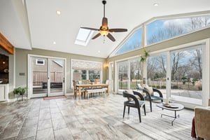 Open Sunroom and Dining Space