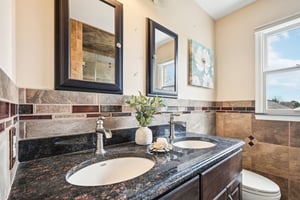 Double Sinks in Main Hall Bathroom