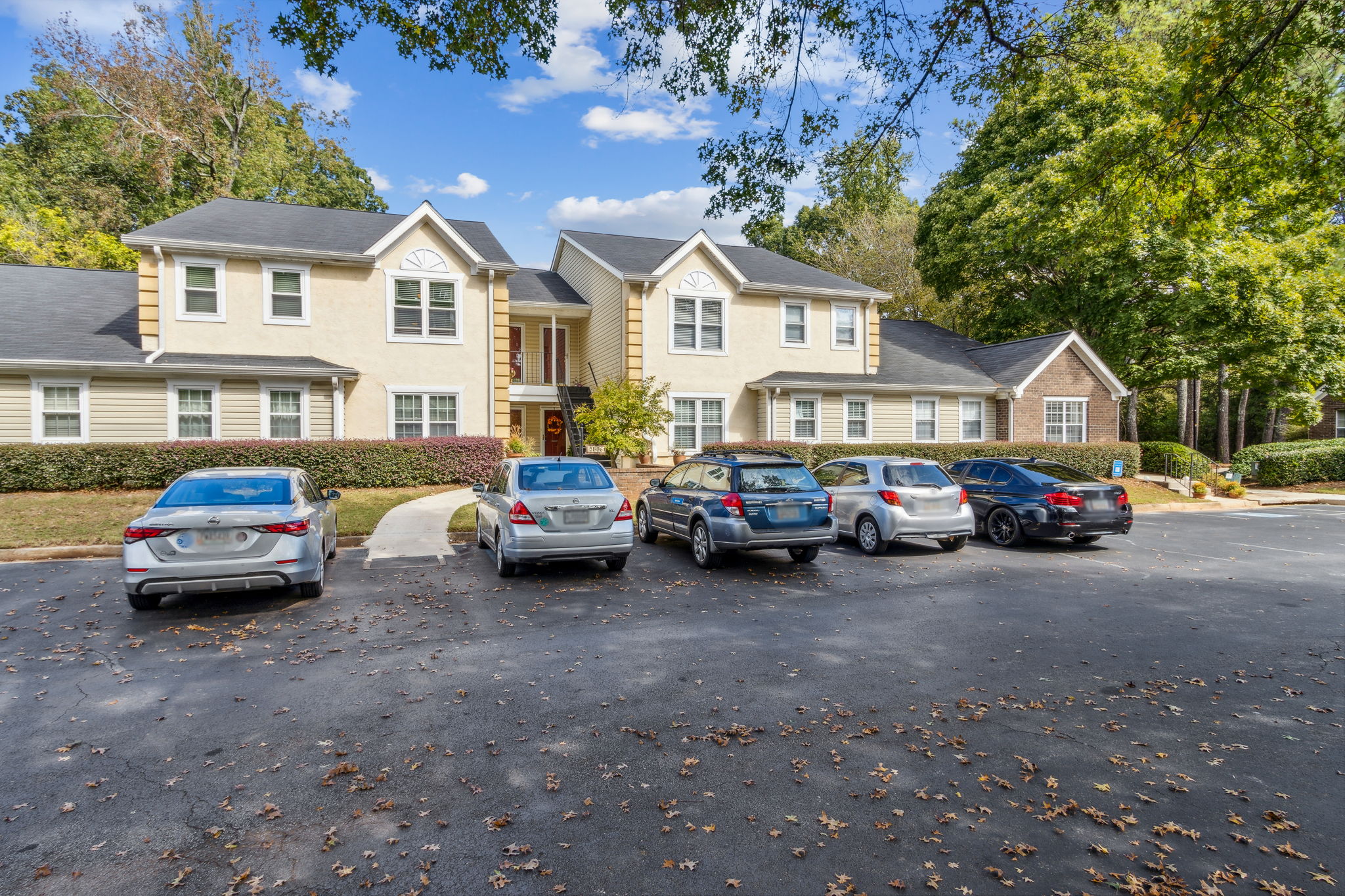 Front of Townhomes