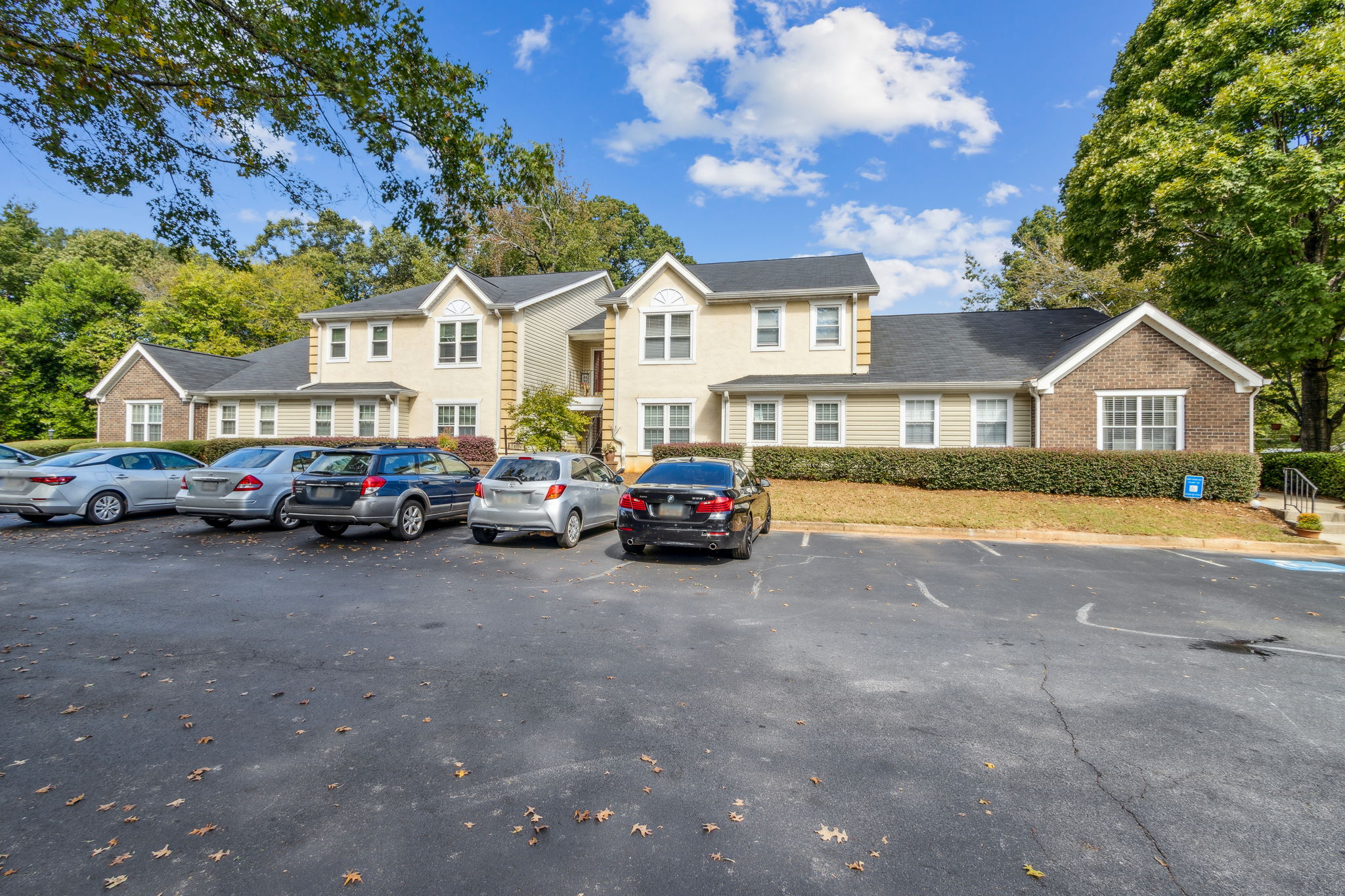 Front of Townhomes