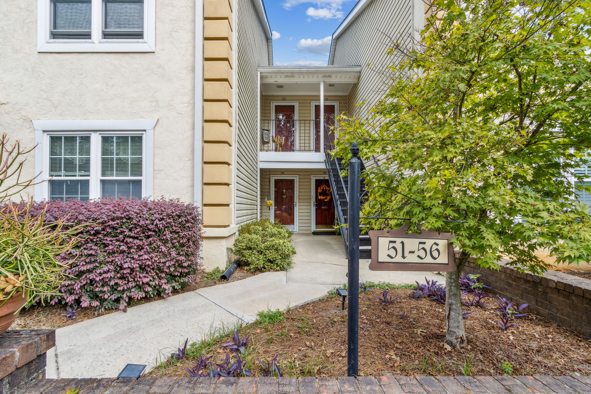 Front of Townhomes