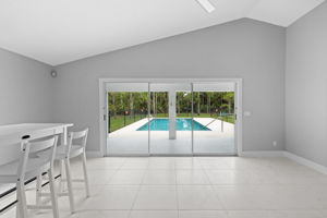 View of Pool and 5 Acre Property