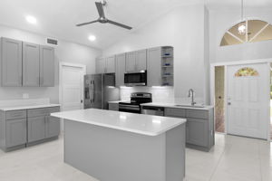 New Kitchen with new cabinets, countertops, Never used appliances and new fixtures