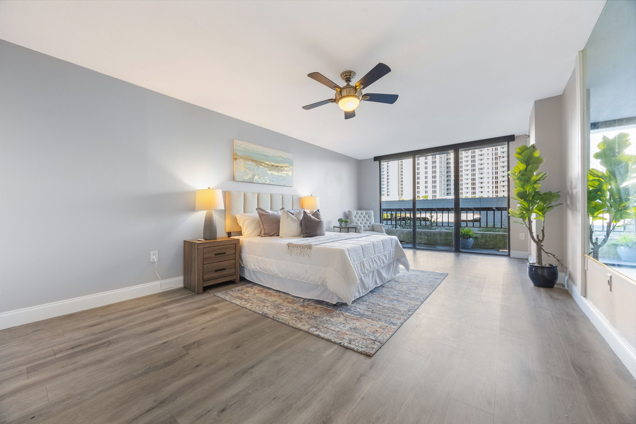 Additional view of the primary bedroom.