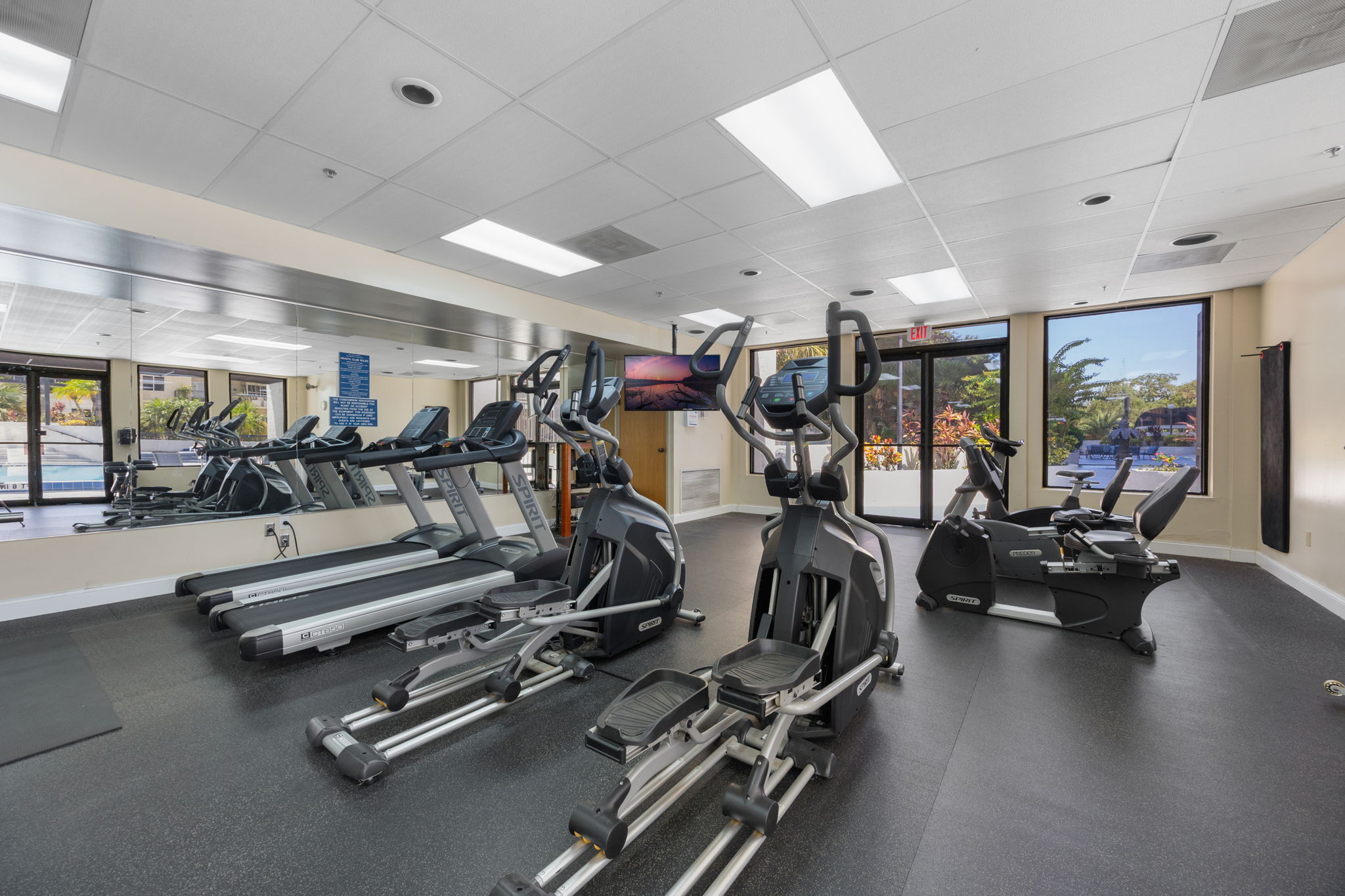 State of the art Fitness Center with sauna!