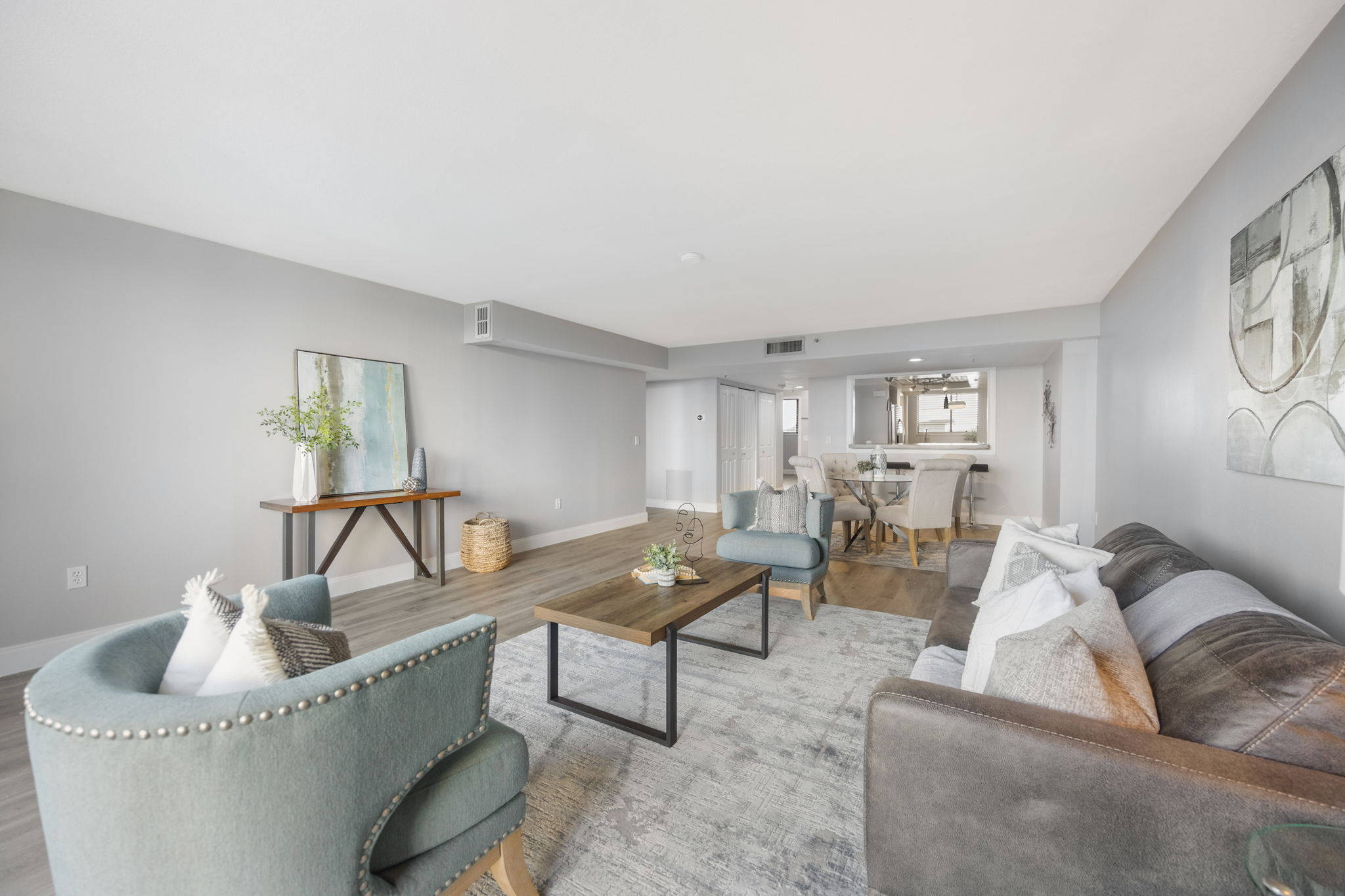 Living looking into dining  and beyond.