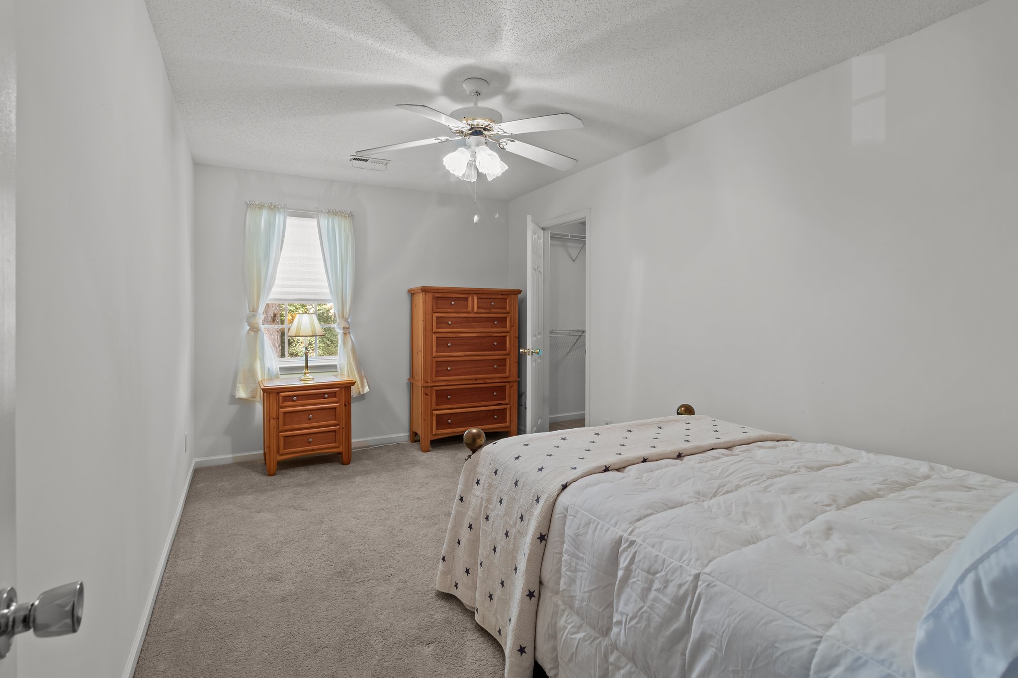 Bedroom #3 with treed privacy.