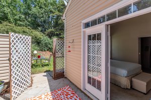 Garden space beyond.