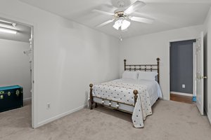 Bedroom #3 with walk in closet.