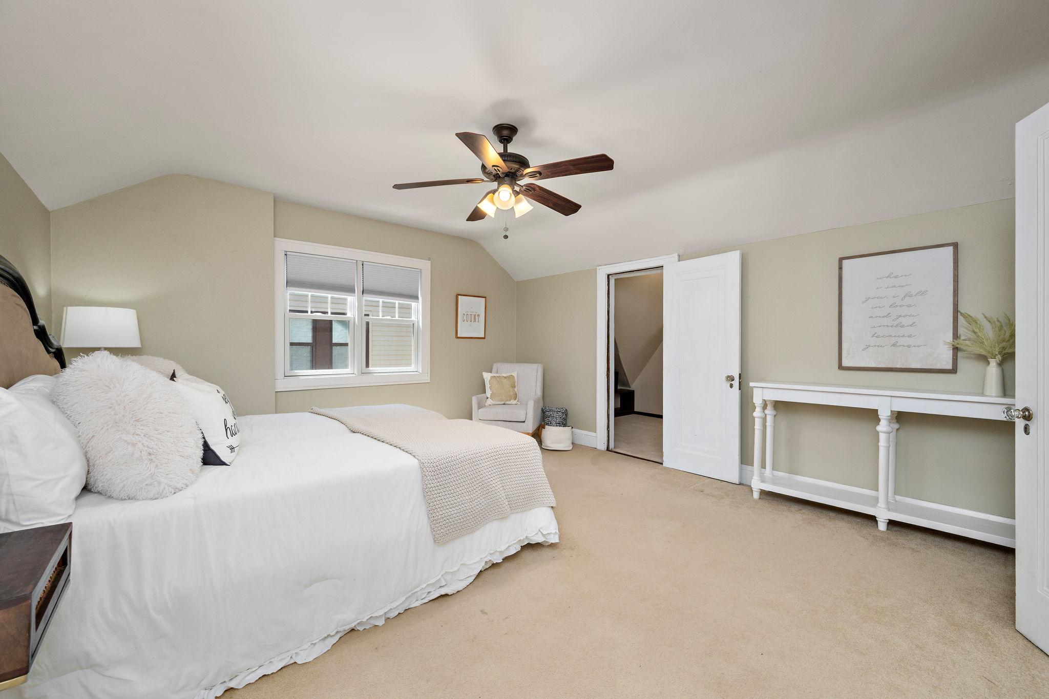 Upper Level Owner Suite with Walk-In Closet
