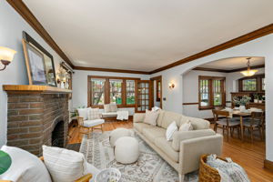 Living Room with Wood Mill Work