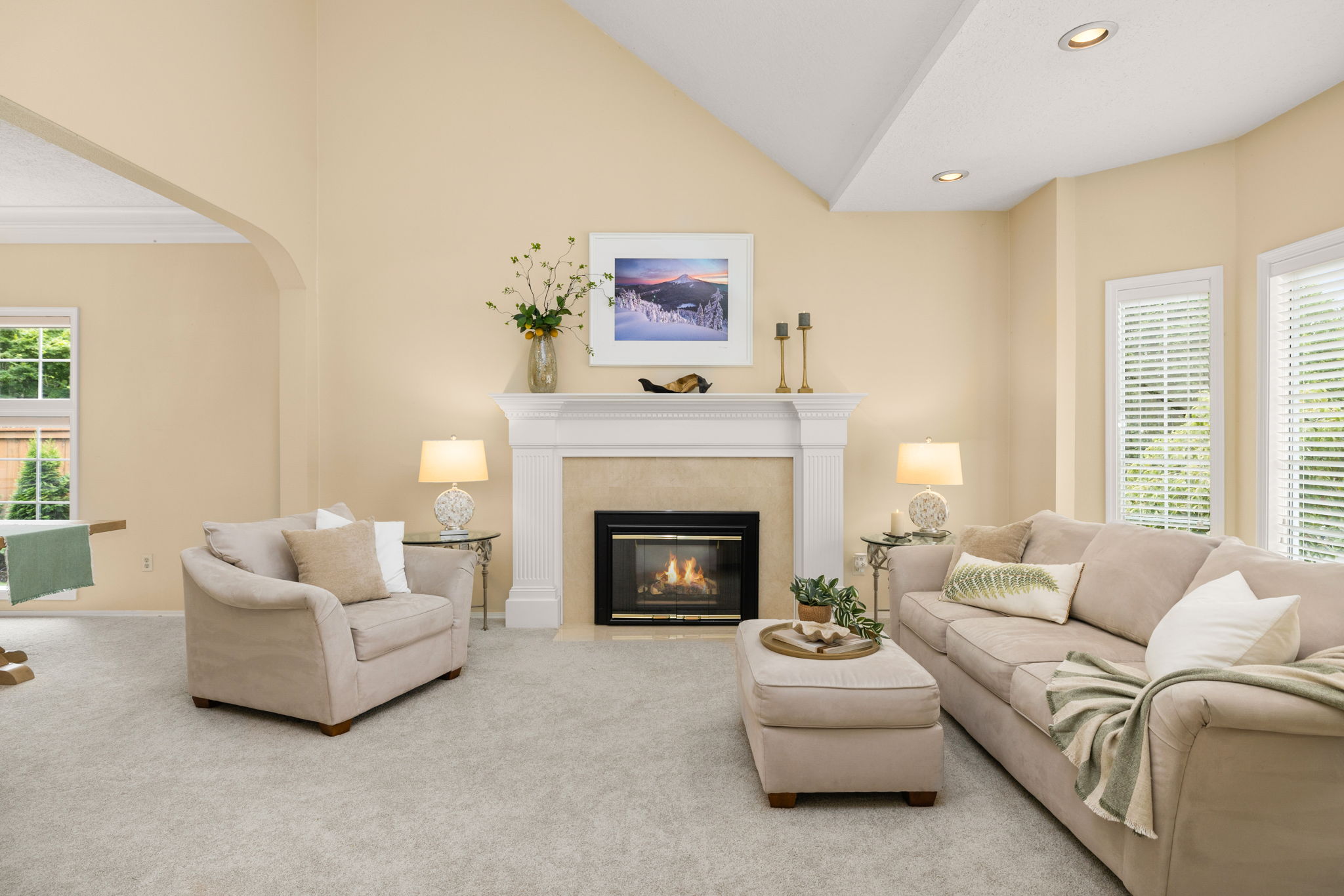 Living Room - Fireplace
