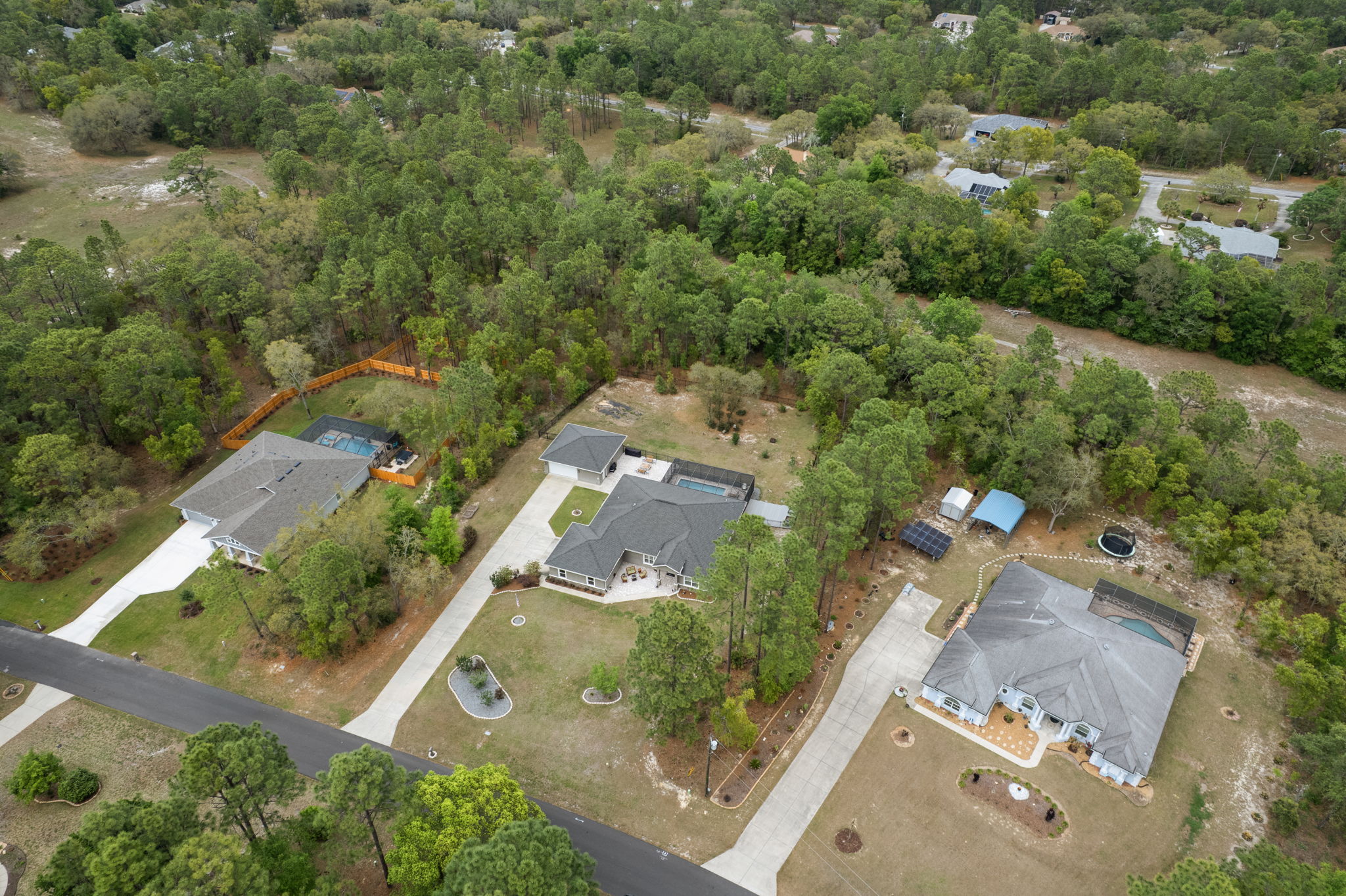 Aerial frontal view.