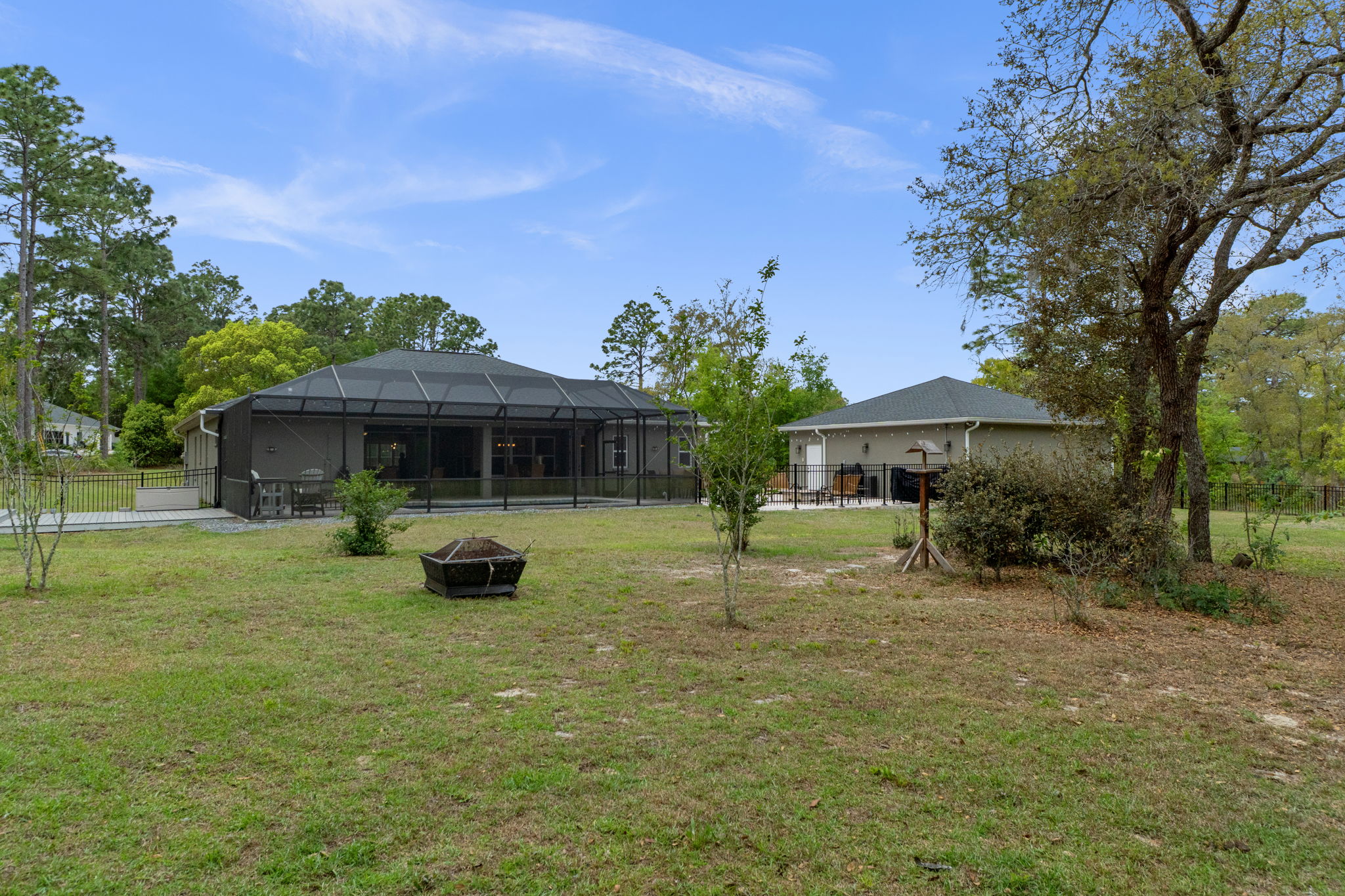 View of back of the lanai and house.