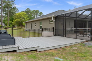 Another area for entertaining is the tiered TREX deck.