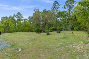 The spacious backyard lends itself to whatever plans you have for it.