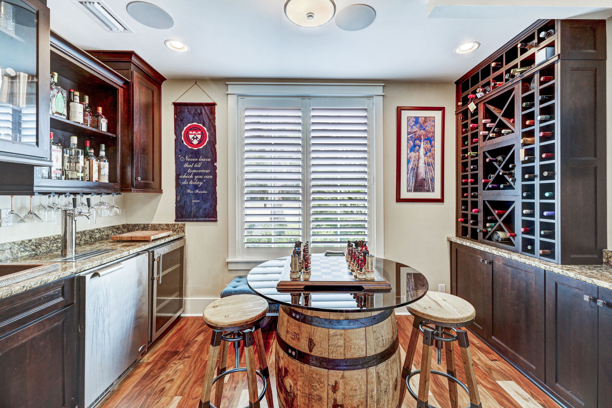 Wine Cellar / Bar with Tasting Table