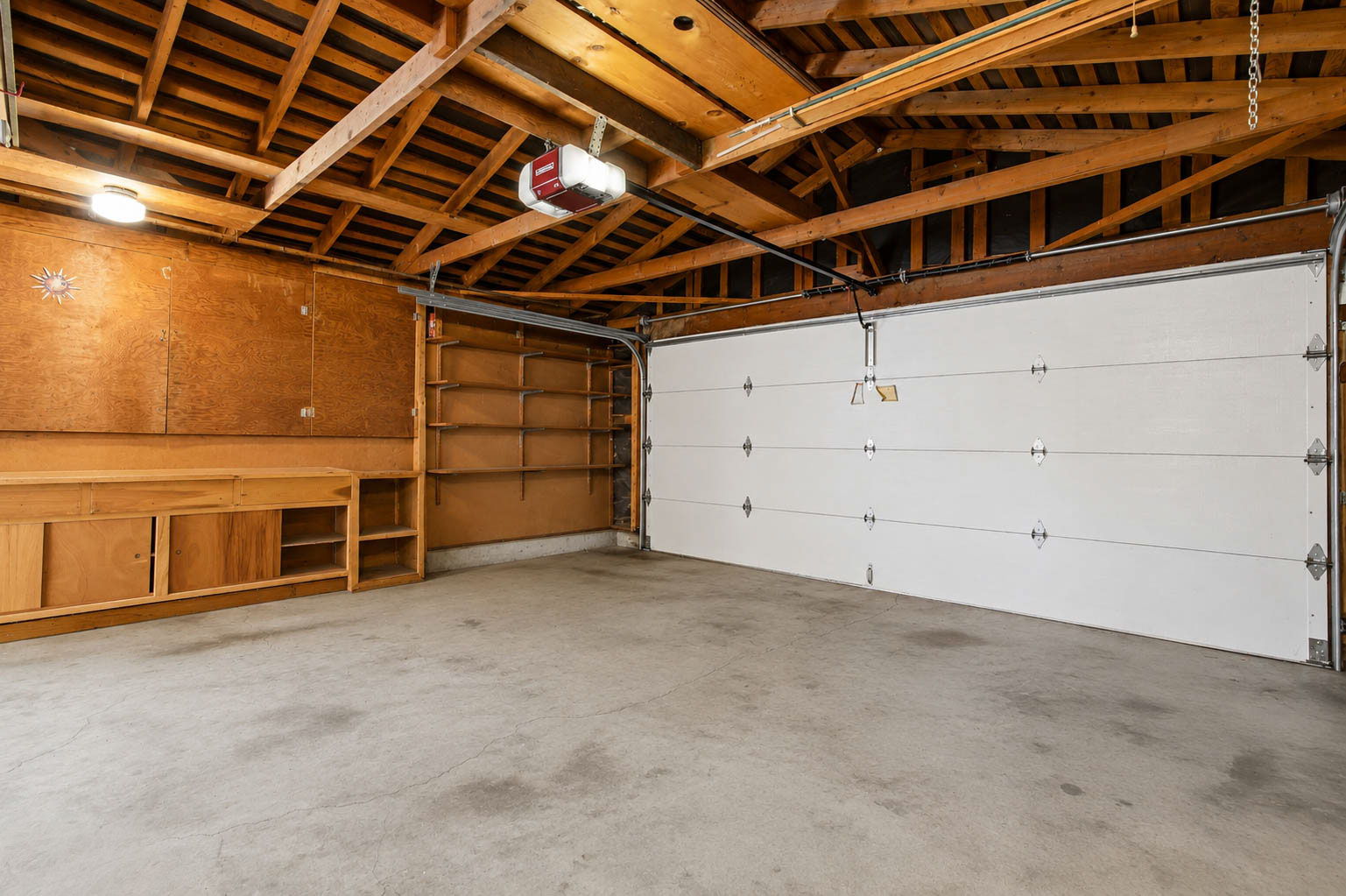 2 Car Garage w/ Built-In Storage
