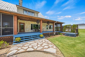Huge back porch area