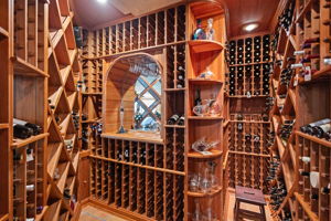 This stunning wine cellar has the ability to store 1,000 wine bottles.