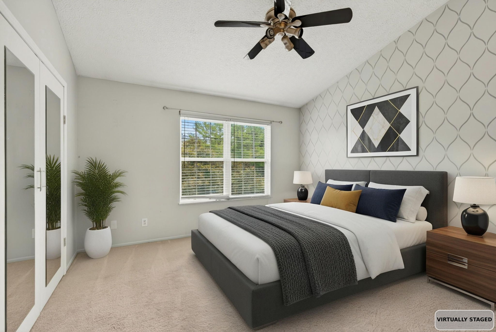 Bedroom Virtually Staged 1
