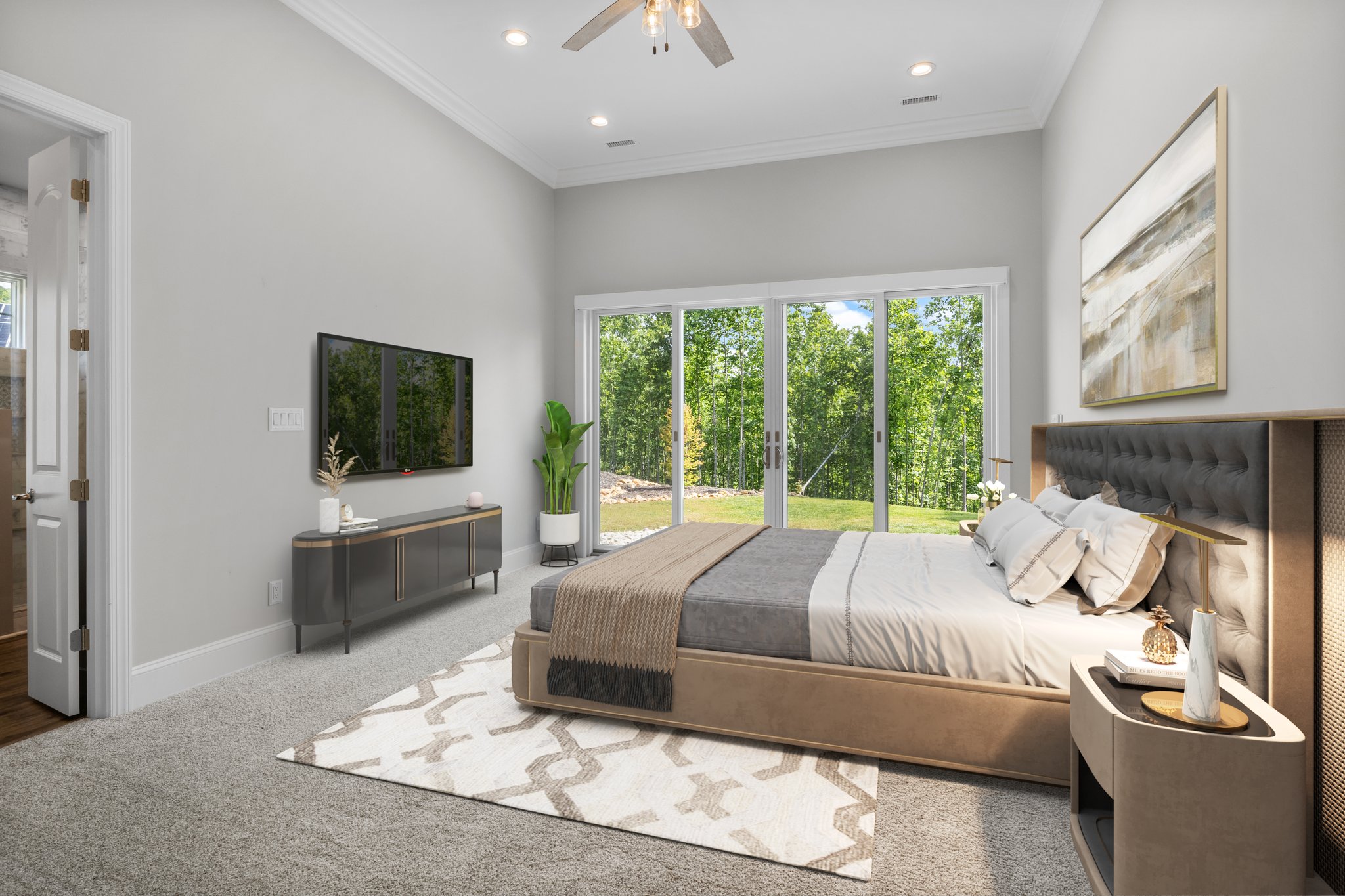 Primary Bedroom (Staged)