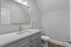 Upstairs half bath