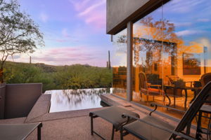 Majestic panoramic views of the Sonoran Desert, surrounding mountains, stunning sunsets, and starry skies.