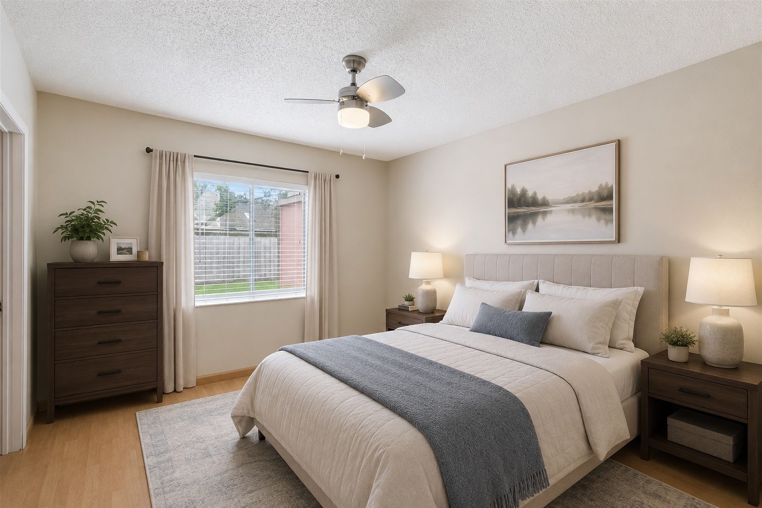 Virtually Staged bedroom 4