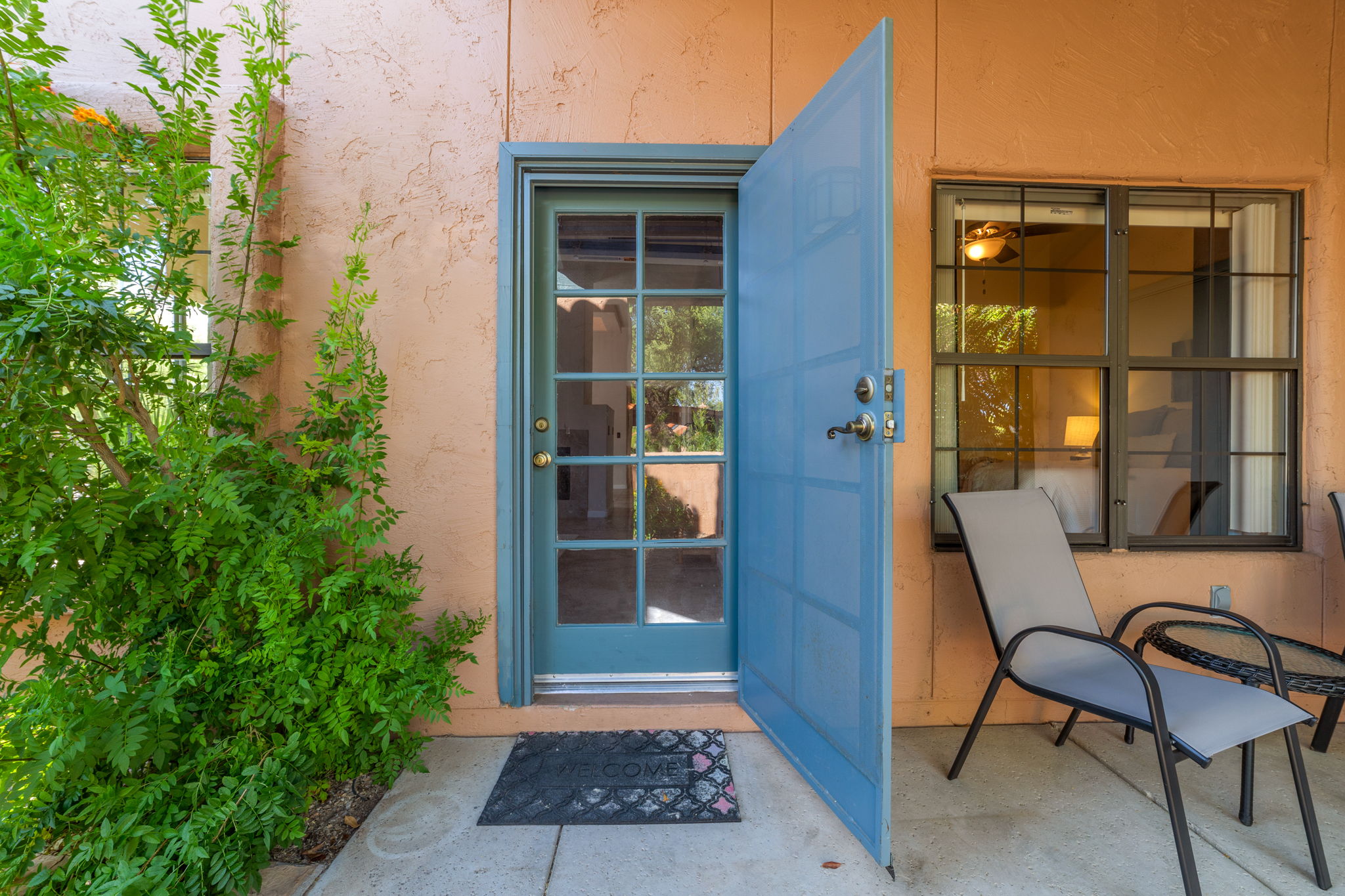 French Door to Living Room