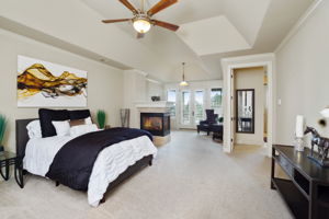 Spacious 29 x 15 Master suite with vaulte ceilings