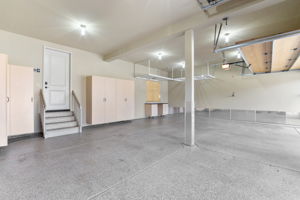 3 Garage Garage with coated floor
