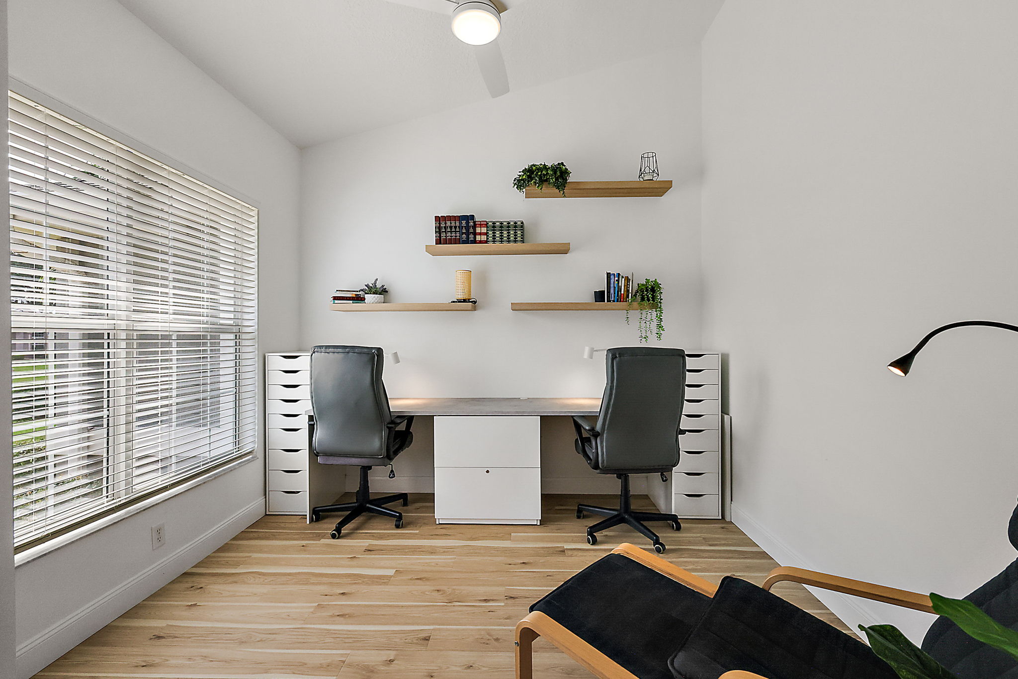 ADDITIONAL DEN/OFFICE with Custom Built Desk and Floating Shelves!!!